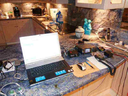 Downloading shack at Sans Souci, Oahu, Hawaii